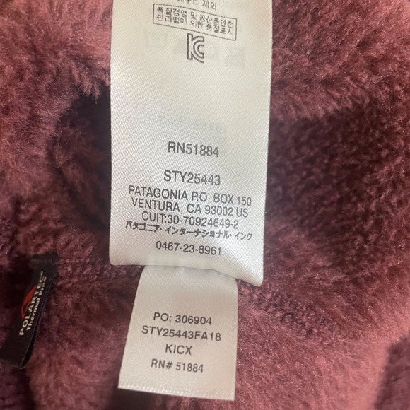 Patagonia Re-Tool Snap-T Fleece Pullover Size Large Purple - Picture 4 of 5